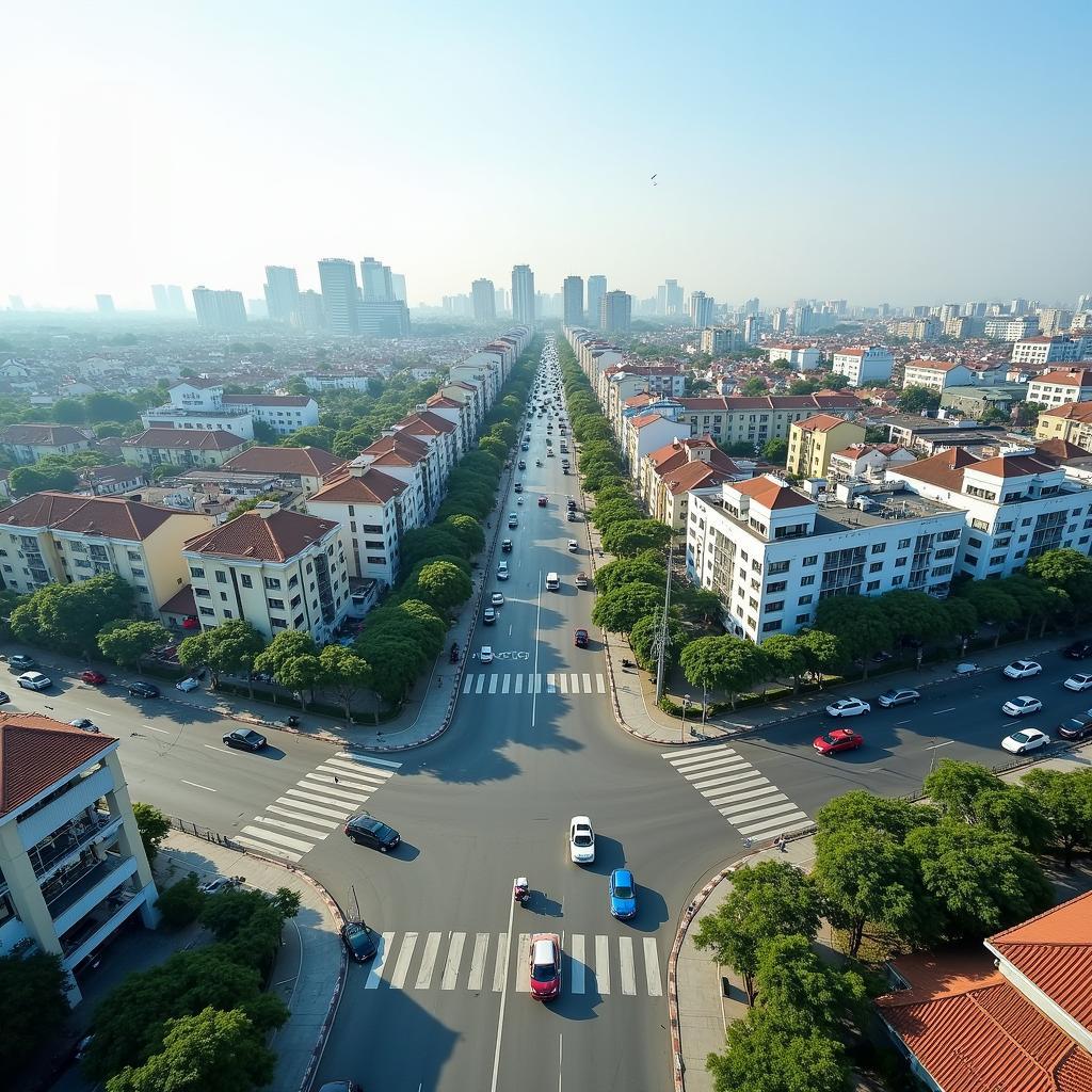 Toàn cảnh Ngã tư Ga Vinh trung tâm giao thông và cuộc sống TP Vinh Nghệ An